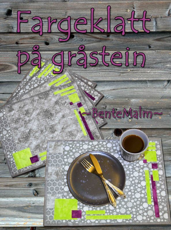Fargeklatt på gråstein 