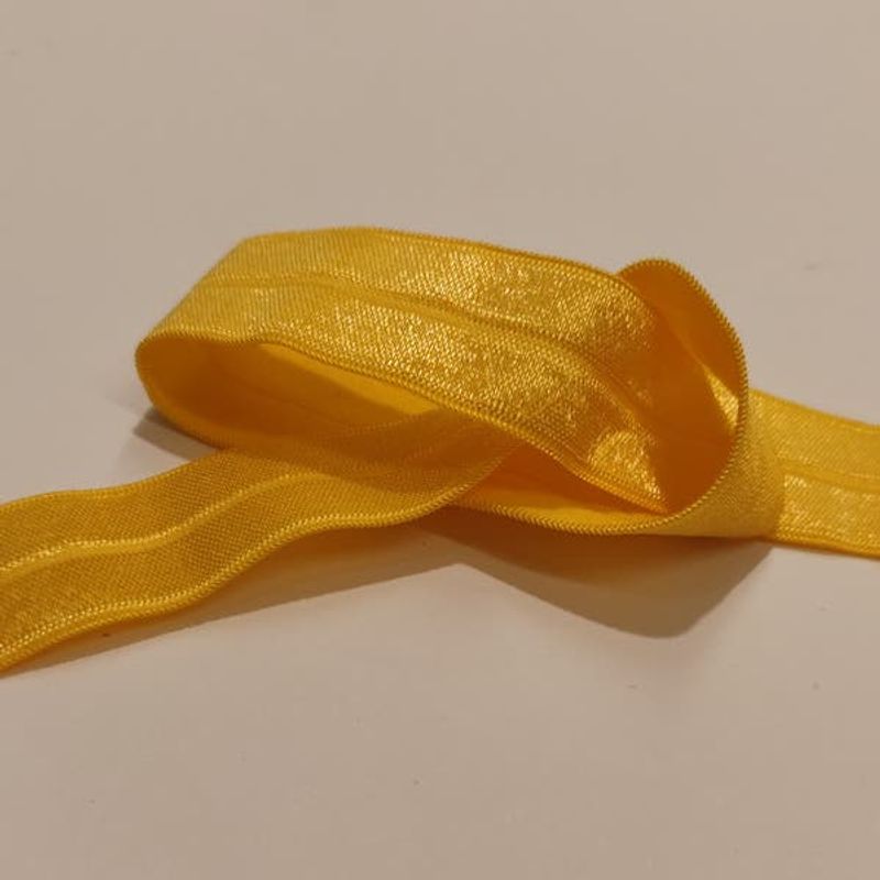Elastisk skråband - gul 4m