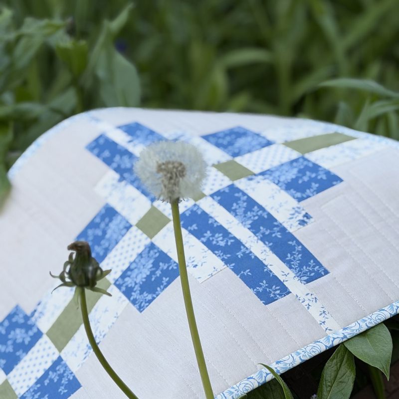 En delikat blå løper - materialpakke