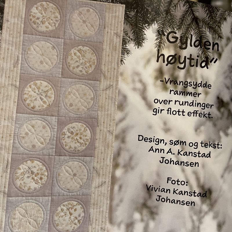 Gylden høytid - matrpk. løper og 2 puter