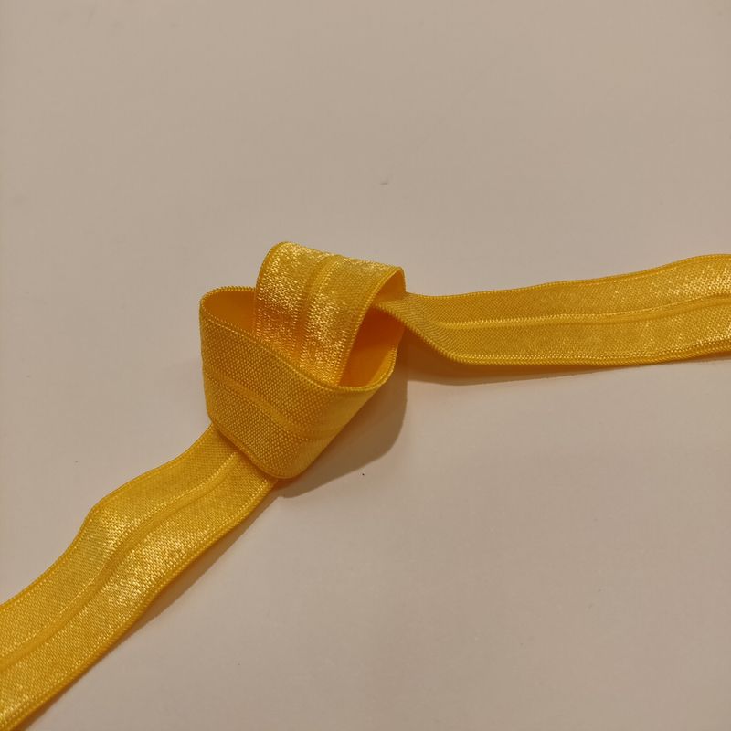 Elastisk skråband - gul - utsolgt
