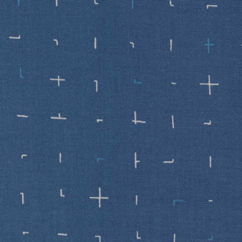 Utsolgt Bluish - mellomblå med trykk 50cm