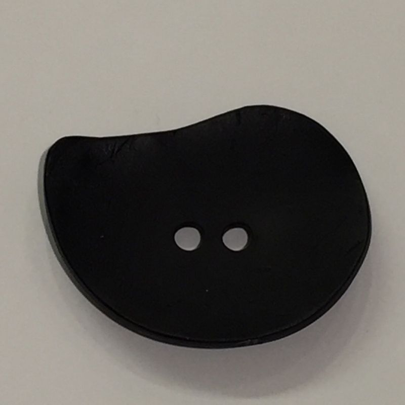 Knapp - svart 4cm