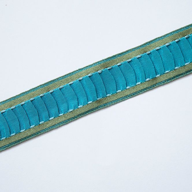 Hovedbilde Plisse turkis  22mm