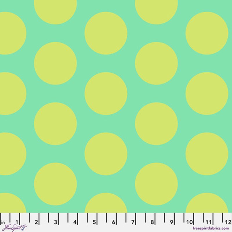 Tula Pink. - Roar  Dinosaur Eggs - Mint