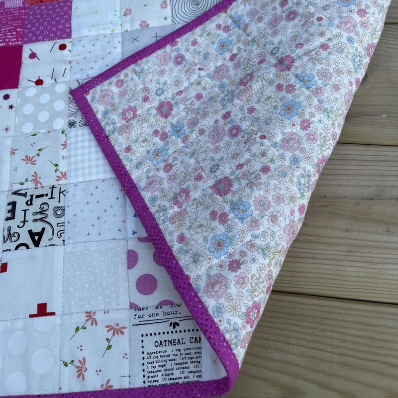 Babyteppe - scrappy hjerte