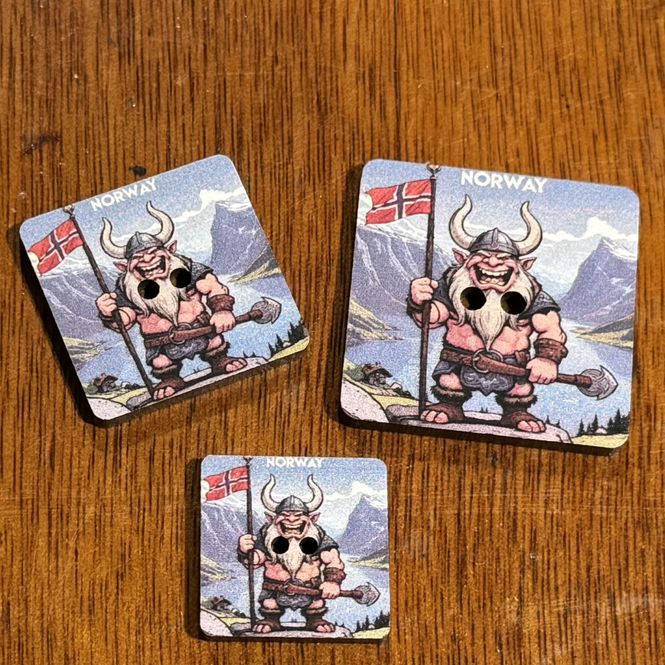 Hovedbilde Knapp 3stk i pakken - Viking