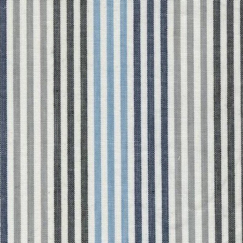 Vista woven - striper i koks, blå og lys grå