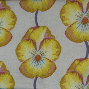 Iconic - Gule blomster på gul dus bunn