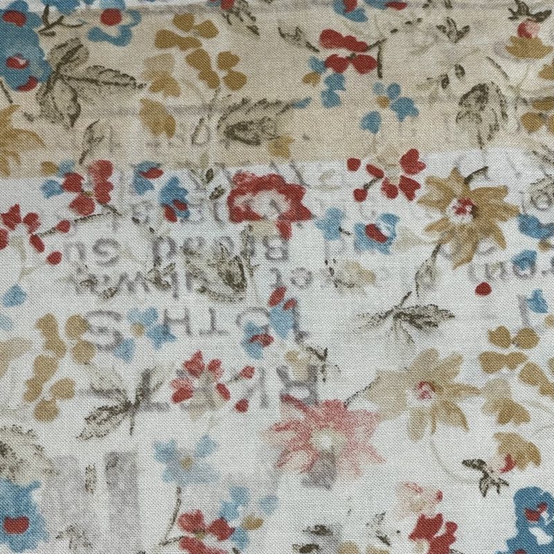 Tim Holtz - lyst med blomster og tekst i bakgrunn - 50cm
