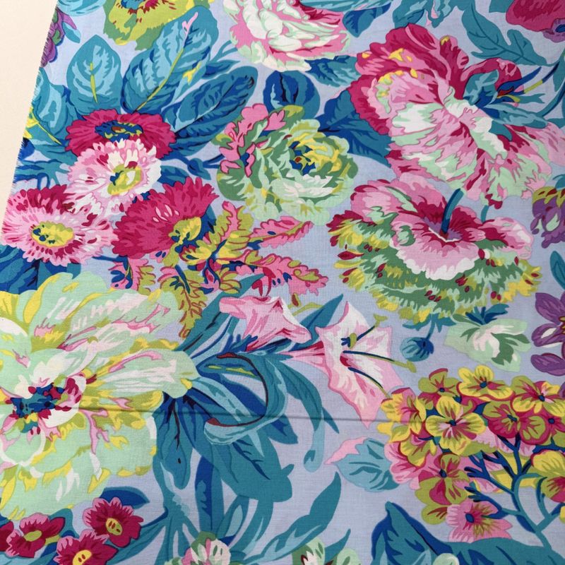 Kaffe Fassett 70cm - Blomstereng på lys blå bunn 
