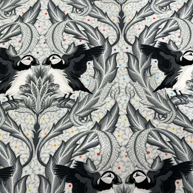 Tula Pink Graywork - Huffin & Puffin 