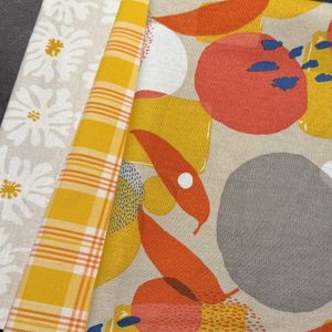 Inspirasjonspakke i gult og beige - 3x1m