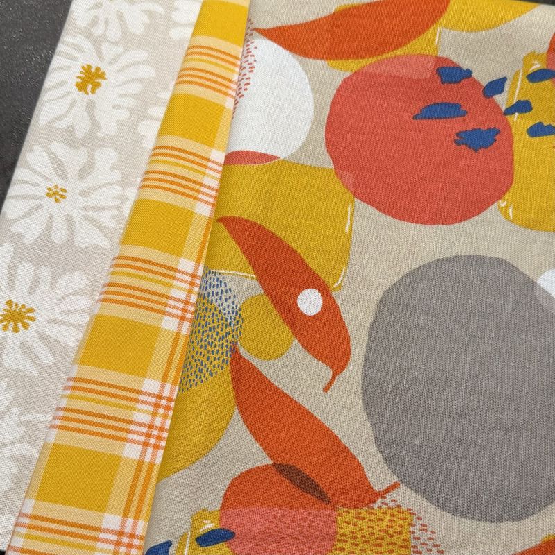 Inspirasjonspakke i gult og beige - 3x1m