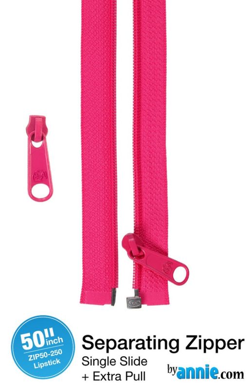 By Annie Delbar/ Separating Zipper LIPSTICK - 50