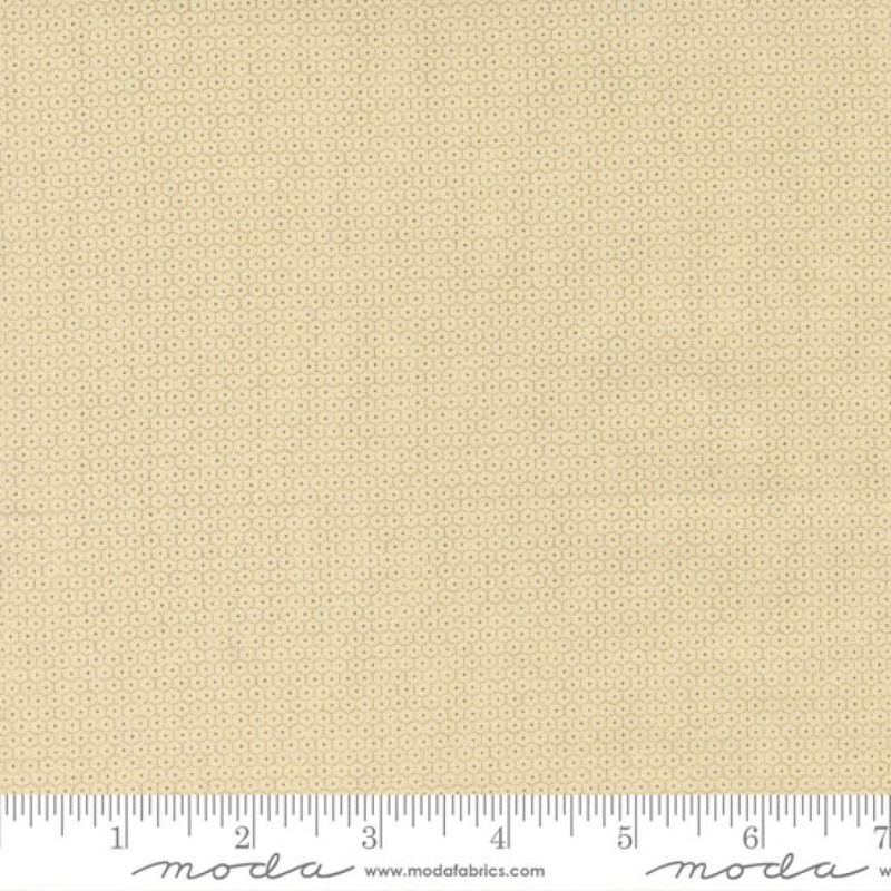 Bitte små hexagon på gulbeige bunn - 50cm