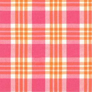 Kjøkkenruter -  Rosa med oransje striper