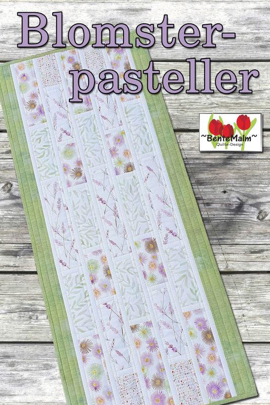 Blomsterpasteller - mønster på løper 
