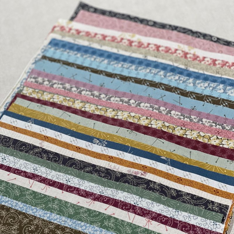 Laundry Basket Quilt  - Sewing basket - Stoffpakke 32 stk x 30cm