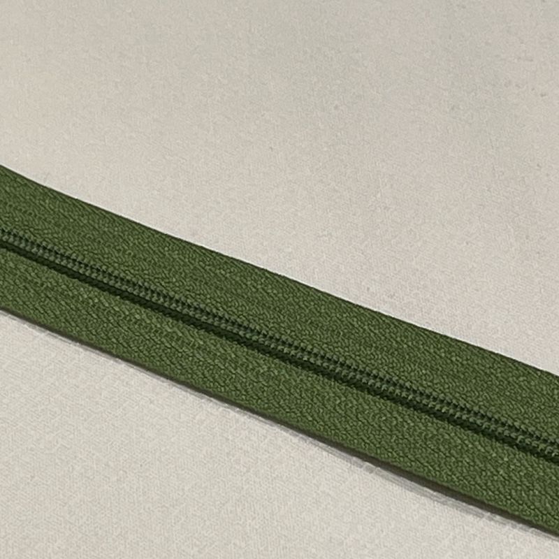 Glidelås 4mm - farge grønn