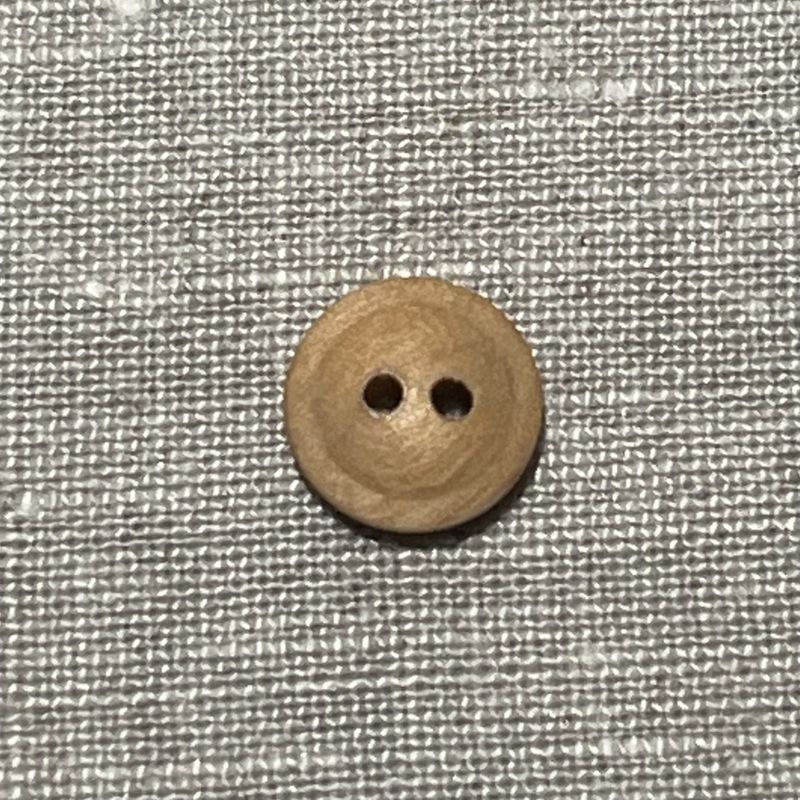 Treknapp rund med kant - 12mm i diameter